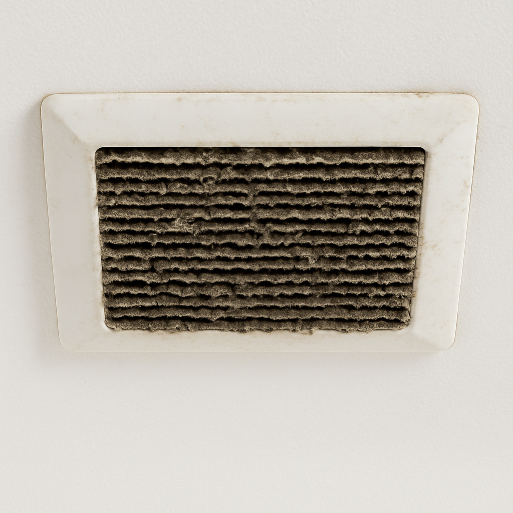 Ventilateur de salle de  bain sale
